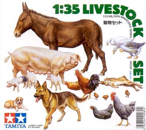 Tamiya 35128 Livestock Set 1/35