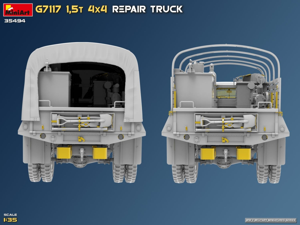 MiniArt 35494 G7117 Camion de réparation 4x4 1,5T 1/35 – imagen 43