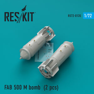 RESKIT RS72-0135 FAB 500 M BOMBES (2PCS) 1/72