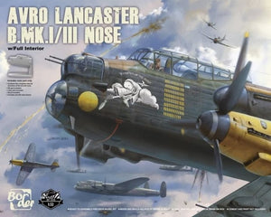Nez de l&amp;#39;Avro Lancaster B.MK1/III de Border Model BF-008 avec intérieur complet, échelle 1/32