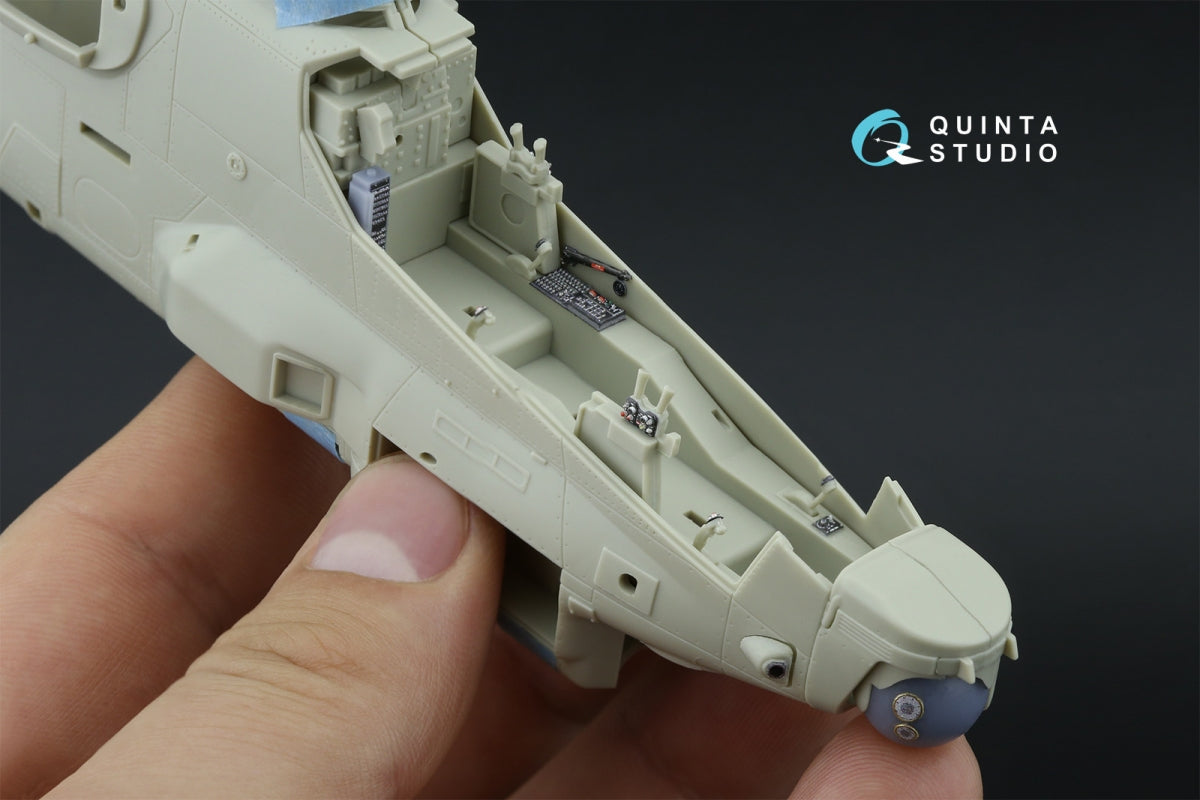 Intérieur imprimé en 3D et coloré sur papier décalcomanie Quinta Studio QDS-48535 AH-1Z Zulu Cobra/Viper (KittyHawk) (petite version) 1/48 – immagine 8
