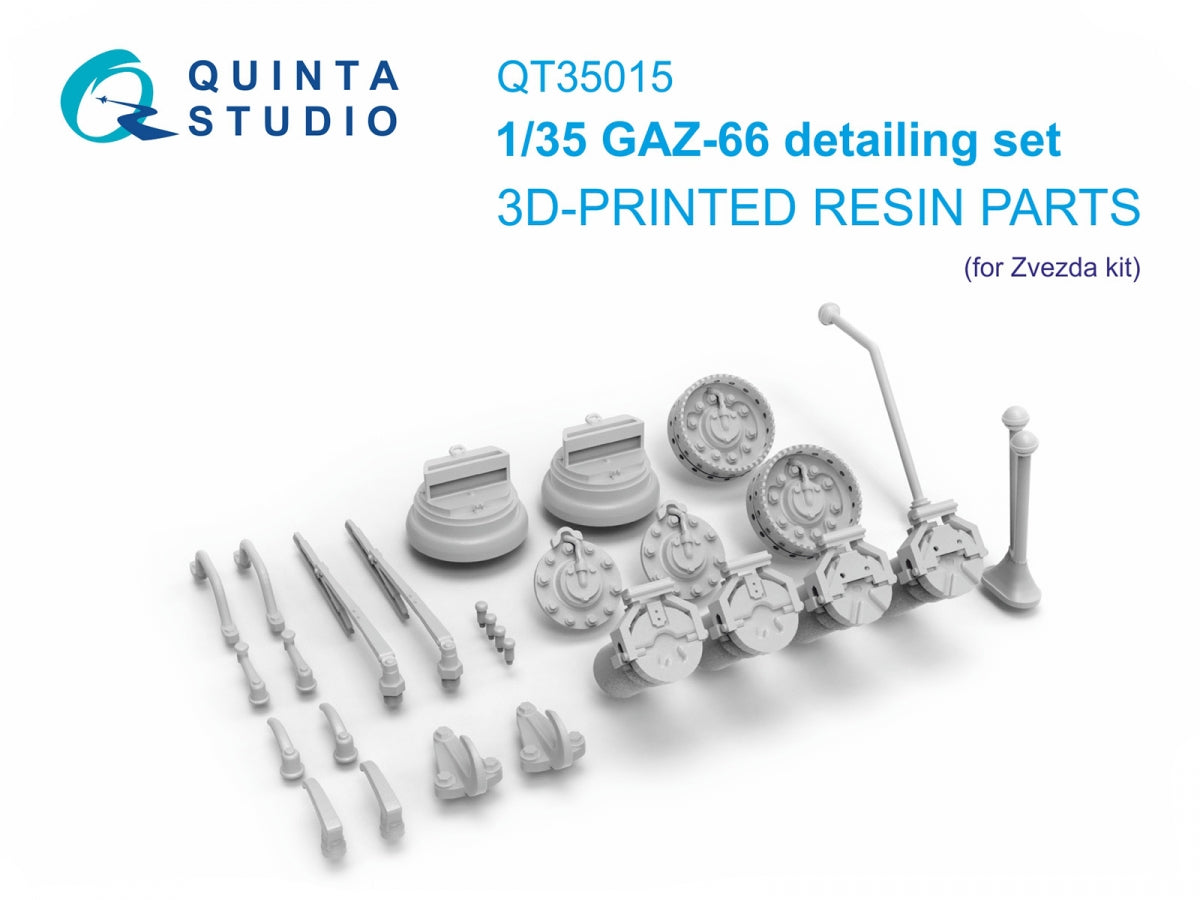 Quinta Studio QT35015 GAZ-66 ensemble de détails (Zvezda) 1/35