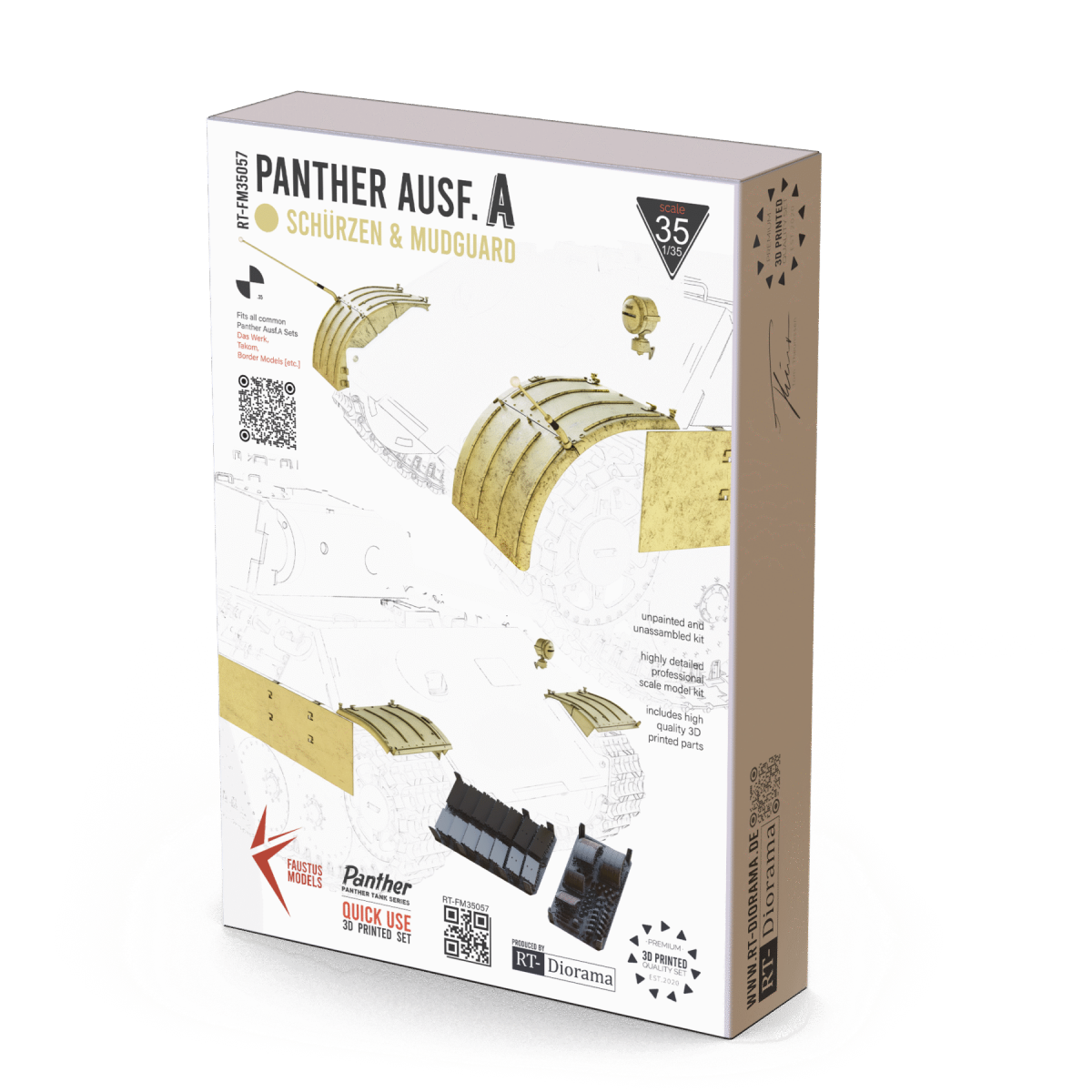 Faustus Models FM35057 Panther Ausf.A Schürzen 1/35