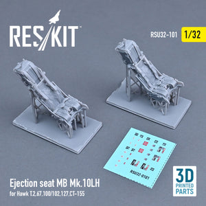 Siège éjectable RESKIT RSU32-0101 MB MK.10LH pour Hawk T.2, 67, 100/102, 127, CT-155 (imprimé en 3D) 1/32 – Bild 2