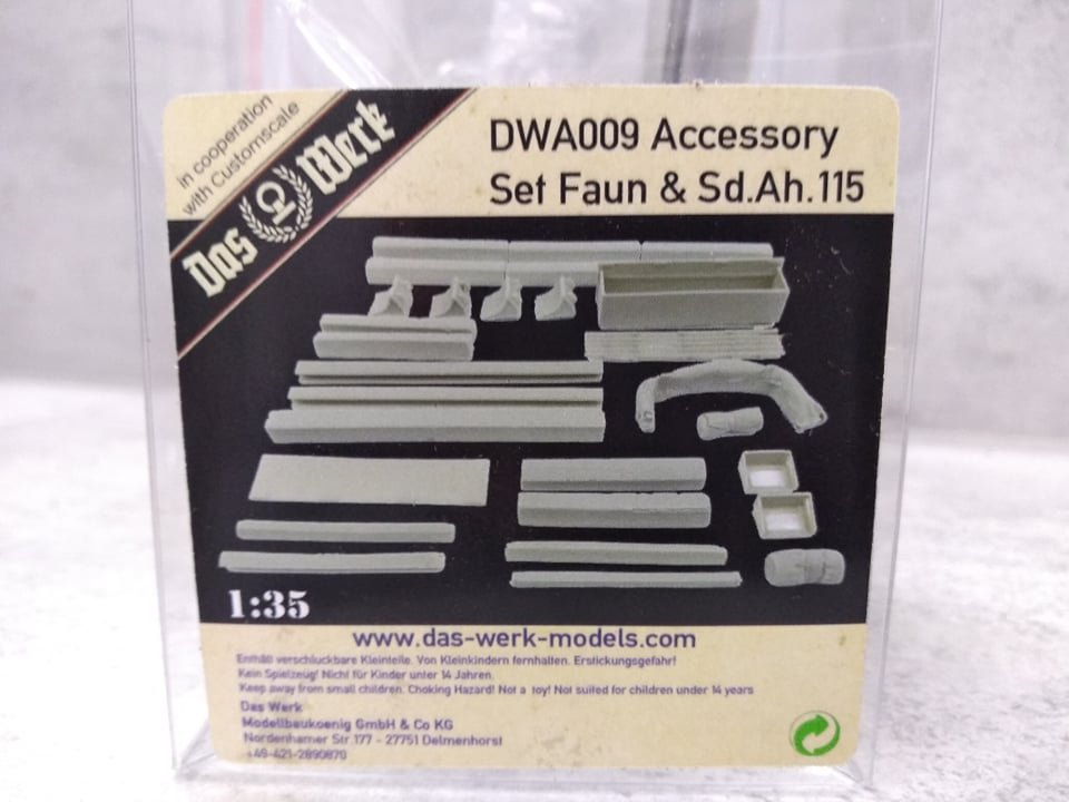Das Werk DWA009 Ensemble d'accessoires Faun &amp; Sd.Ah.115 1/35