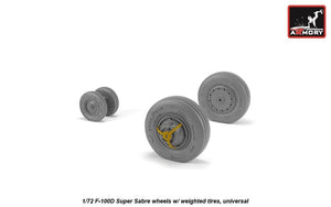 Roues Armory Models AW72319 F-100D Super Saber avec pneus lestés 1/72 – image 3