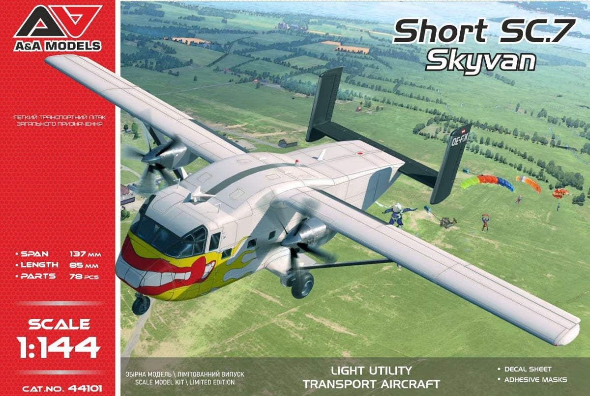 A&amp;A Models 44101 Short SC.7 Skyvan 1/144