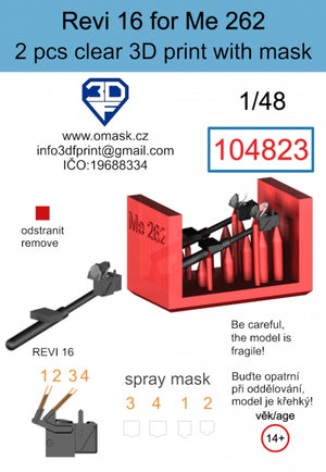 Masque Omask 104823 Revi 16 pour moi 262 Impression 3D transparente (2 pièces) 1/48 – image 2