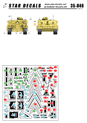 Star Decals 35-846 Challenger I dans la guerre du Golfe 1/35 – immagine 2
