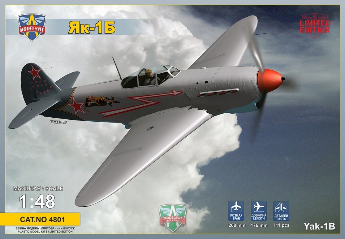 Modelsvit 4801 Yak-1B chasseur soviétique 1/48