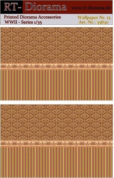 Accessoires imprimés RT-Diorama 35830 : Papier peint n° 15 1/35