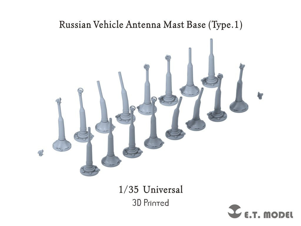 Base de mât d&amp;#39;antenne pour véhicule russe ET Model P35-227 (Type 1) (Impression 3D) 1/35