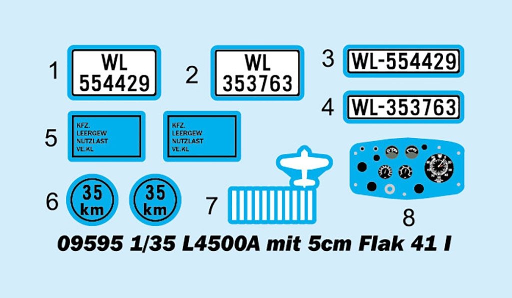 Trumpeter 09595 L4500A with 5cm Flak 41 I 1/35 – zdjęcie 3