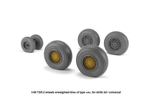 Armory Models AW48412 BAC TSR.2 wheels w/ weighted tires, type “a” (DL) 1/48 – zdjęcie 3
