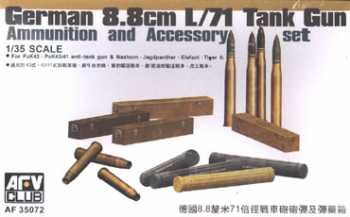 AFV Club 35072 Munitions et accessoires pour canon de 8,8 cm L/71 à l'échelle 1/35 