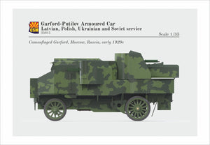 Copper State Models 35015 Voiture blindée Garford-Putilov, service letton, polonais, ukrainien, soviétique, échelle 1/35 – image 5