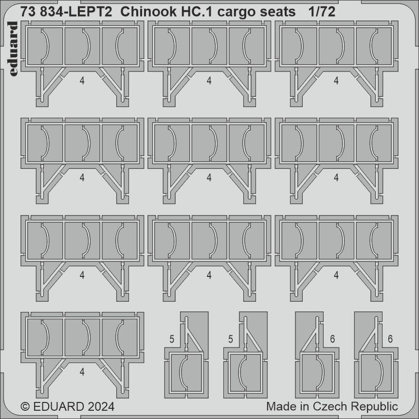Sièges cargo Eduard 73834 Chinook HC.1 AIRFIX 1/72 – image 2