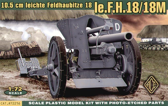 ACE 72216 Obusier de campagne allemand FH18 de 10,5 cm (1/72)