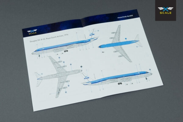 Maquette X-Scale 144004 Avion de ligne DC-8-53 KLM 1/144  – image 4