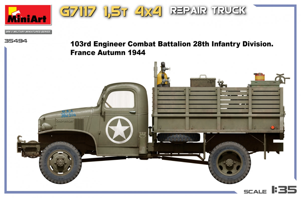 MiniArt 35494 G7117 Camion de réparation 4x4 1,5T 1/35 – imagen 6