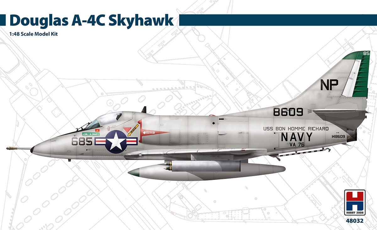 Hobby 2000 48032 Douglas A-4C Skyhawk (HASEGAWA + CARTOGRAF + MASQUES) 1/48