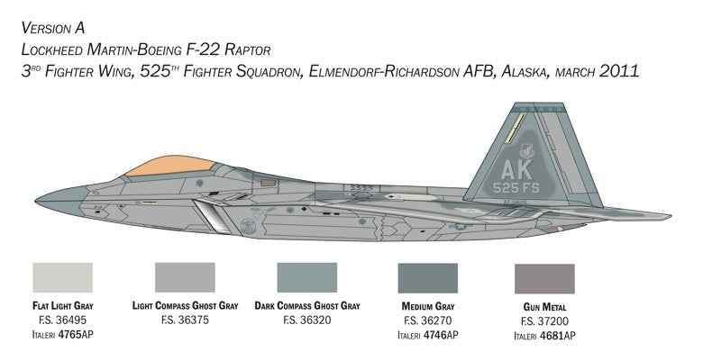Italeri 2822 F-22 A Raptor 1/48 – immagine 9