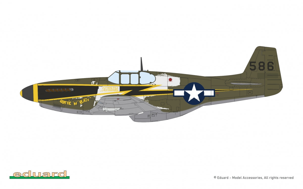 Eduard 82108 P-51B/C Mustang avec aileron dorsal 1/48 – imagen 12