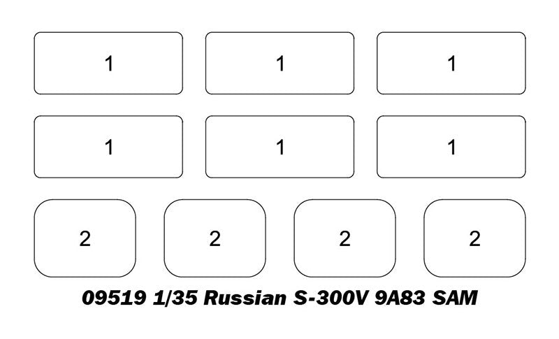 Trumpeter 09518 S-300V russe 9A82 SAM 1/35 – Bild 3