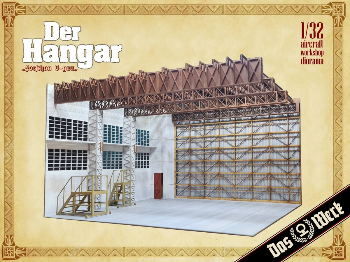 Daw Werk DWA032 Der Hangar - diorama atelier avion 1/32