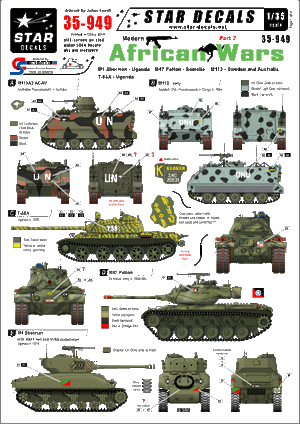 Star Decals 35-949 Guerres africaines modernes 2 1/35