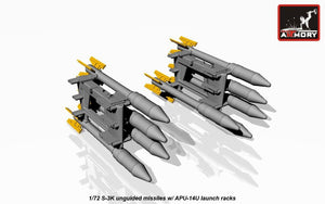 Maquette Armory Models ACA7273 Missiles non guidés S-3K avec rack APU-14U 1/72