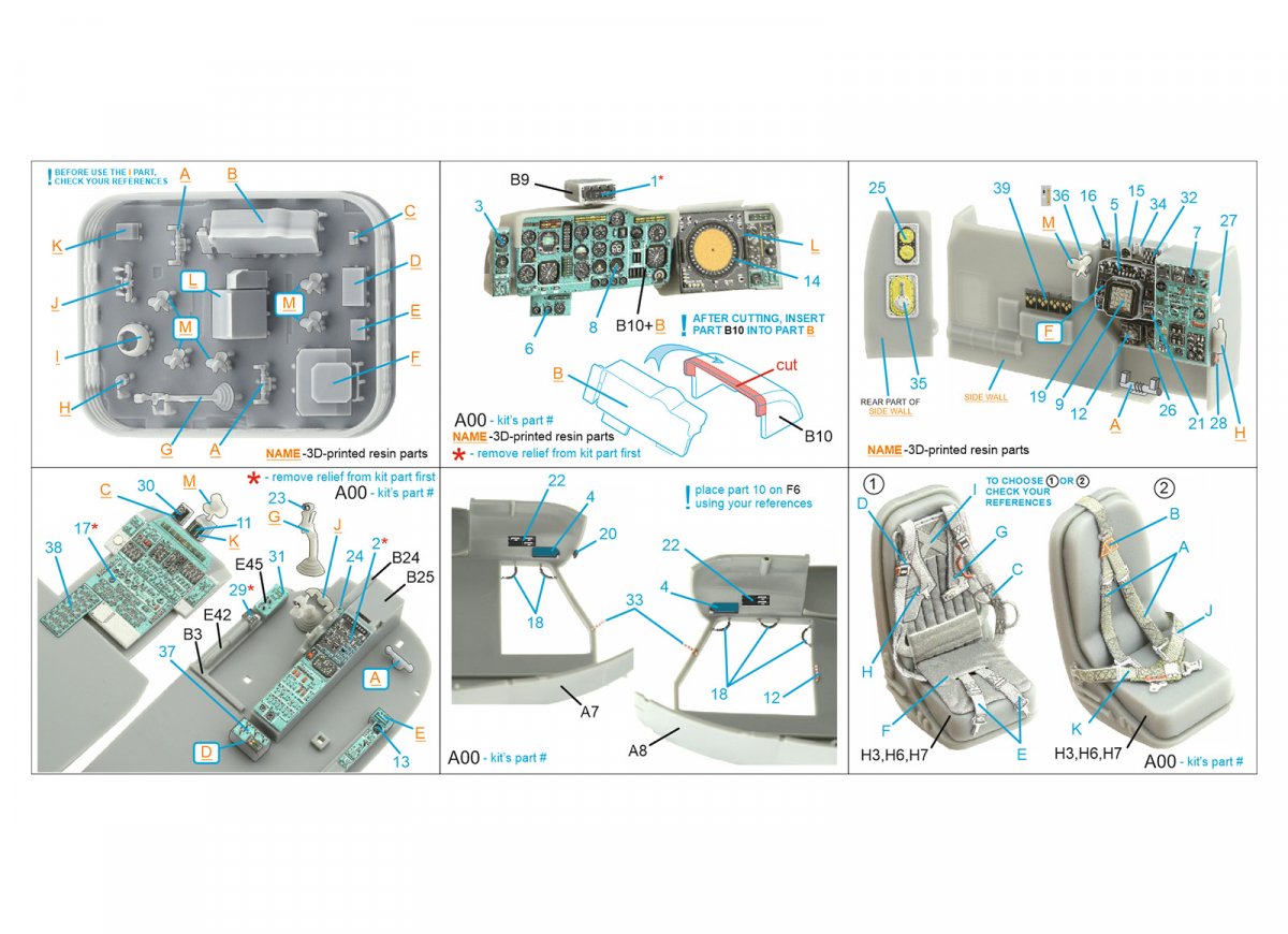 Quinta Studio QD+48357 Ka-27PL Military version 3D-Printed &amp;amp; coloured Interior on decal paper (Hobby Boss) (with 3D-printed resin parts) 1/48 – zdjęcie 2