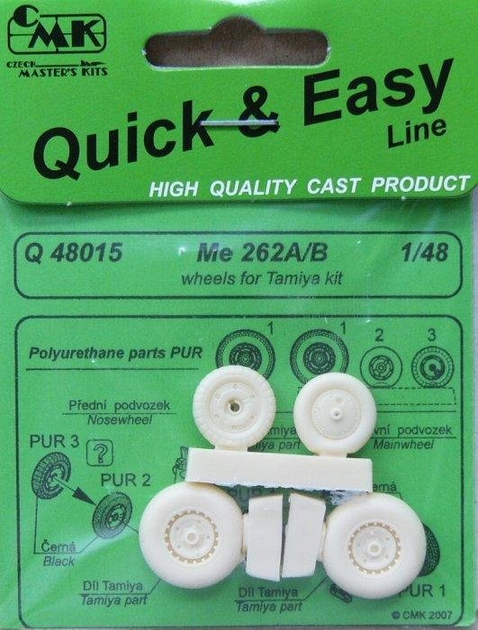 Roues CMK Q48015 Me 262A/B pour Tamiya 1/48