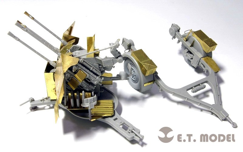 Maquette ET E35-027 Canon antiaérien allemand FLAK 38 de 2 cm de la Seconde Guerre mondiale (pour TRUMPETER 02309) (1/35)  – immagine 7