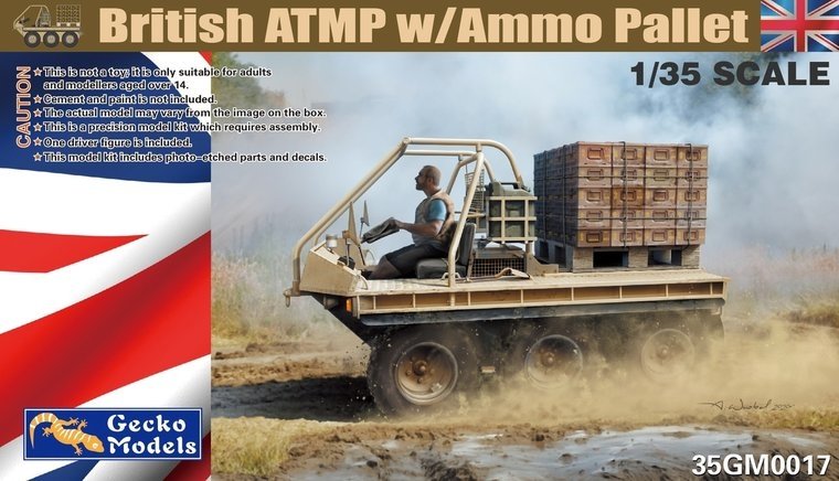 Gecko Models 35GM0017 ATMP britannique avec palette de munitions 1/35