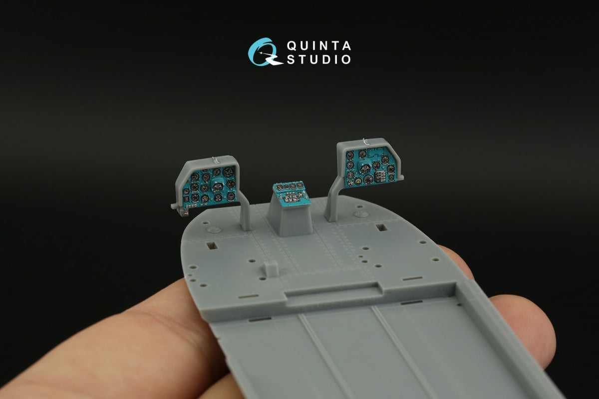 Intérieur imprimé en 3D et coloré sur papier décalcomanie Quinta Studio QD48382 Mi-8MT (Trumpeter) 1/48 – imagen 9