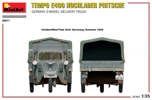 MiniArt 35371 Tempo E400 Hochlader Pritsche German 3-wheel delivery truck 1/35 – zdjęcie 15
