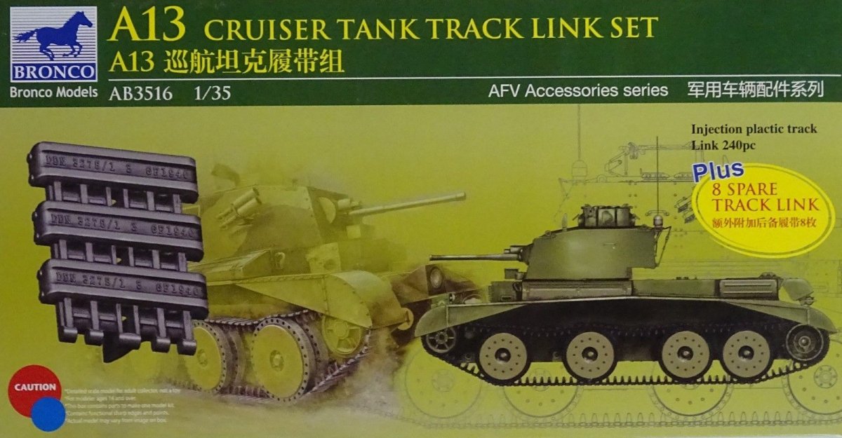 Maillons de chenille Bronco AB3516 A13 Cruiser Mk.III 1/35