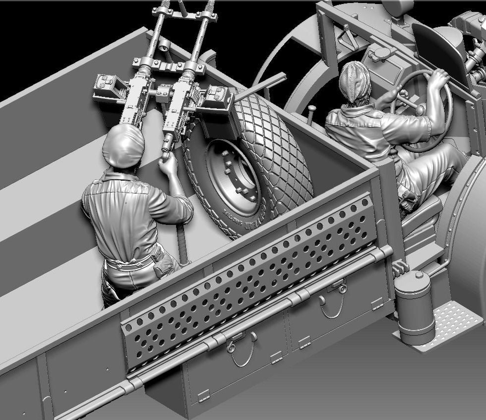 Camion de patrouille Thunder Model 35311 LRDG F30 avec plateau arrière décalé, édition limitée bonus 1/35 – immagine 7