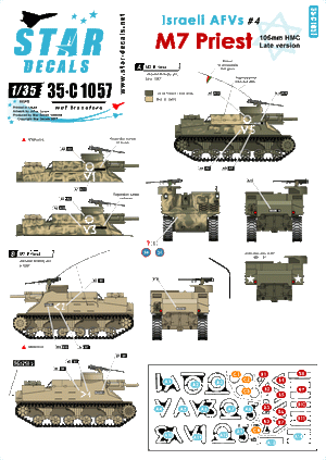 Star Decals 35-C1057 Véhicules blindés israéliens 4 1/35