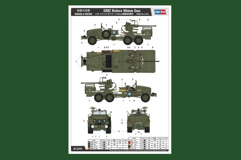 Hobby Boss 82459 GMC Bofors Canon de 40 mm (1/35) – image 3