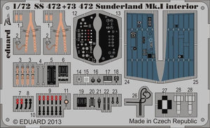 Intérieur du Sunderland Mk. I SA Eduard 73472 au 1/72 (ITALERI)