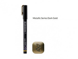 Gaahleri GM-MS08 Metallic Series Markers Dark Gold