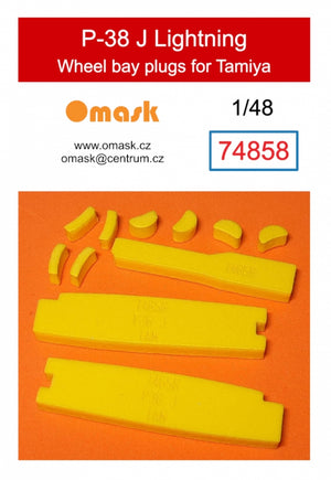 Omask 74858 Bouchons de puits de train d&amp;#39;atterrissage pour P-38 J Lightning (pour Tamiya) 1/48
