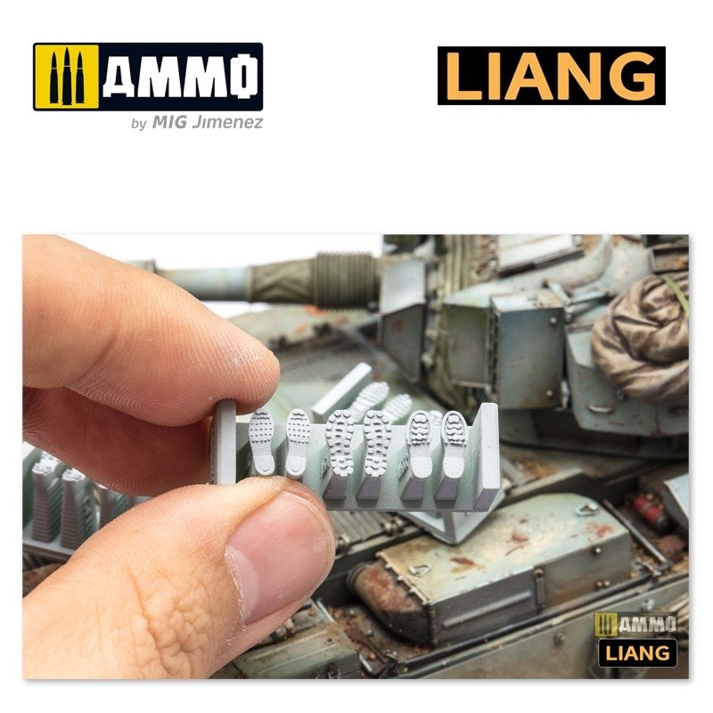 Liang 0401 Maquette imprimée en 3D d&amp;#39;outils à empreinte de chaussure, Seconde Guerre mondiale, échelle 1/35 – immagine 3