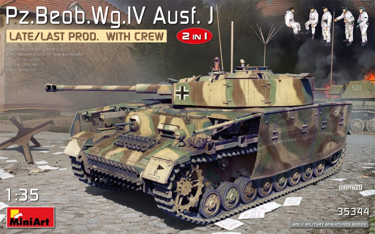 MiniArt 35344 Pz/Beob.Wg.IV Ausf. J En retard/Dernière prod. 1/35