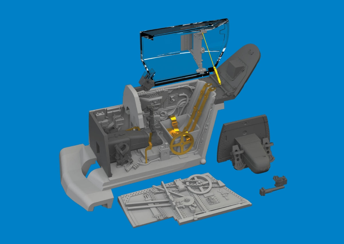 Maquette Eduard 672388 Bf 109G-10 cockpit (impression Eduard, échelle 1/72)