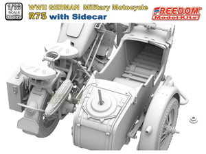 Freedom 16005 R75 avec side-car, moto allemande de la Seconde Guerre mondiale, échelle 1/16 – image 6