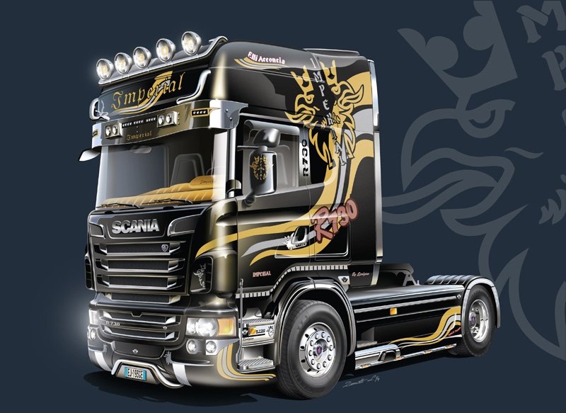 Italeri 3883 Scania R730 V8 Topline Imperial 1/24