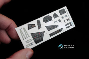 Intérieur imprimé en 3D et coloré sur papier décalcomanie pour le kit Zvezda (QD48036 Mi-24V OTAN, panneaux noirs) au 1/48 – image 3